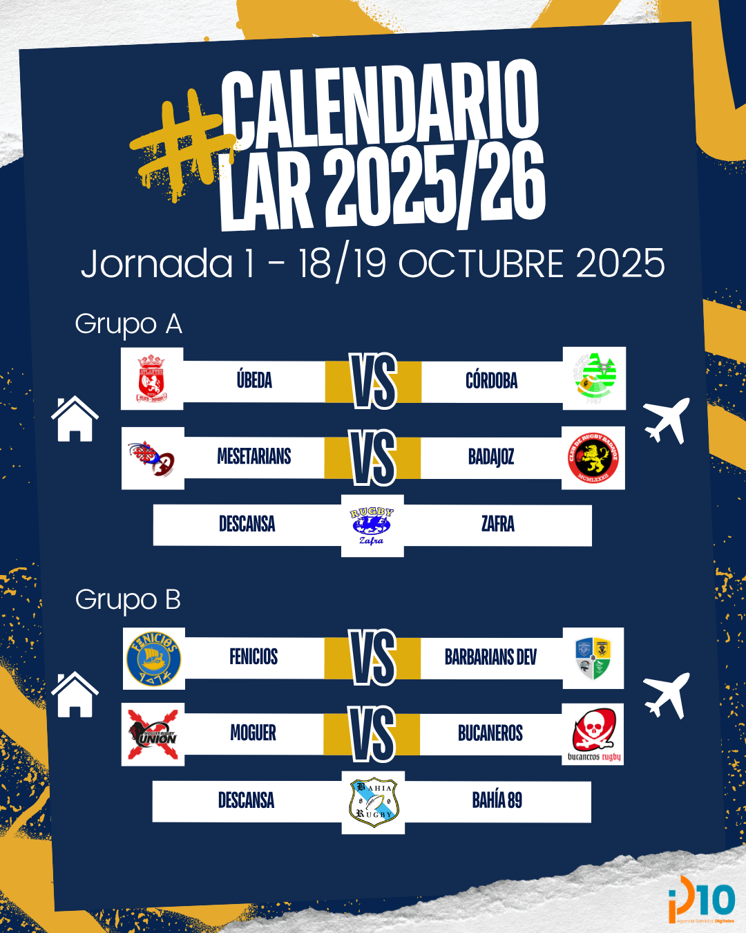 Liga Amateur Rugby 2025/26: Jornada 1